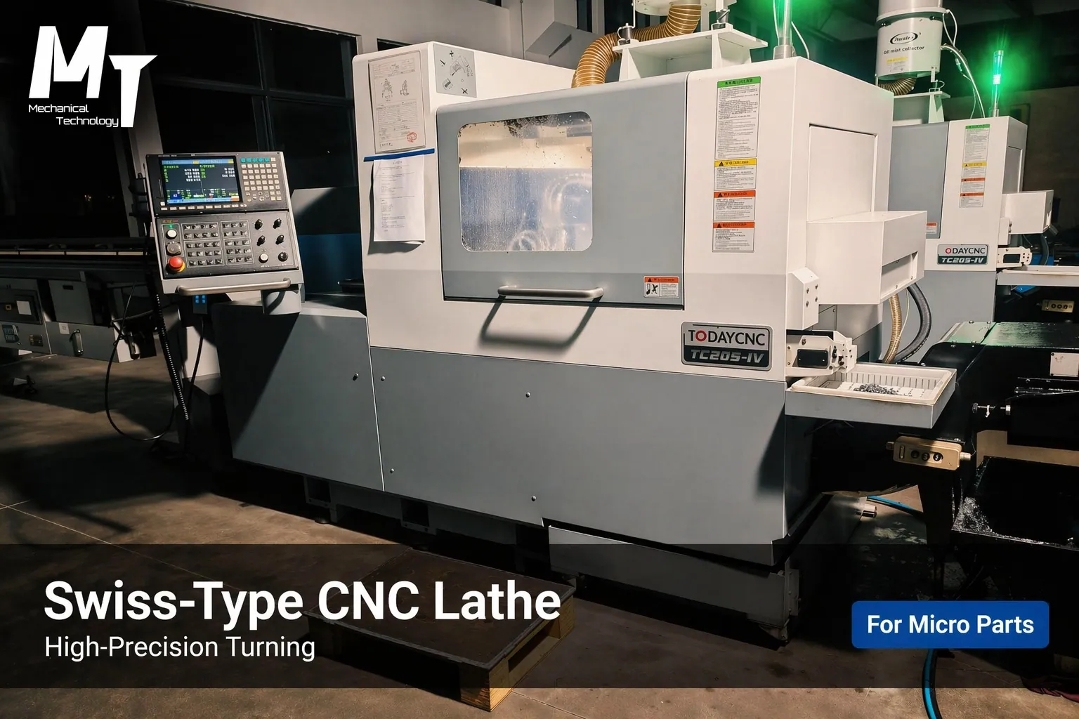 Swiss-type CNC lathe